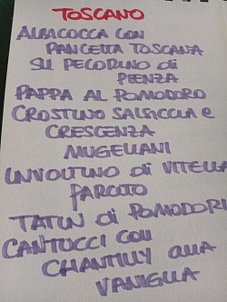 Menù toscano