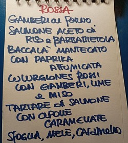 Menù rosso